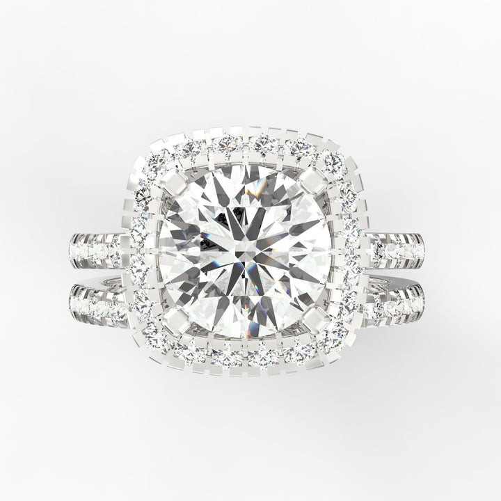 Stellar Halo Radiance Diamond Ring