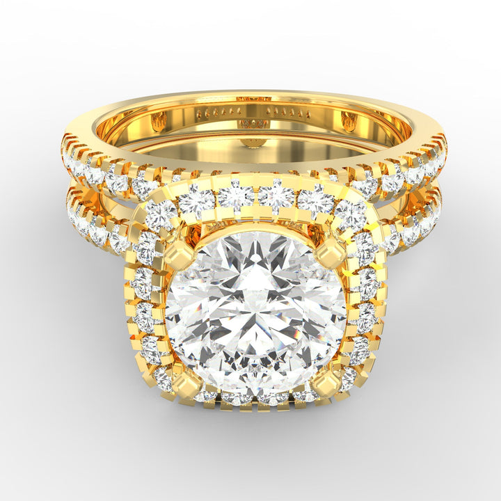 Stellar Halo Radiance Diamond Ring