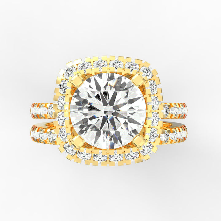 Stellar Halo Radiance Diamond Ring