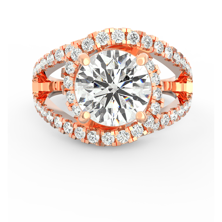 Petite Spiral Elegance Solitaire Ring