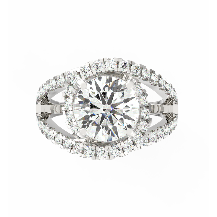 Petite Spiral Elegance Solitaire Ring