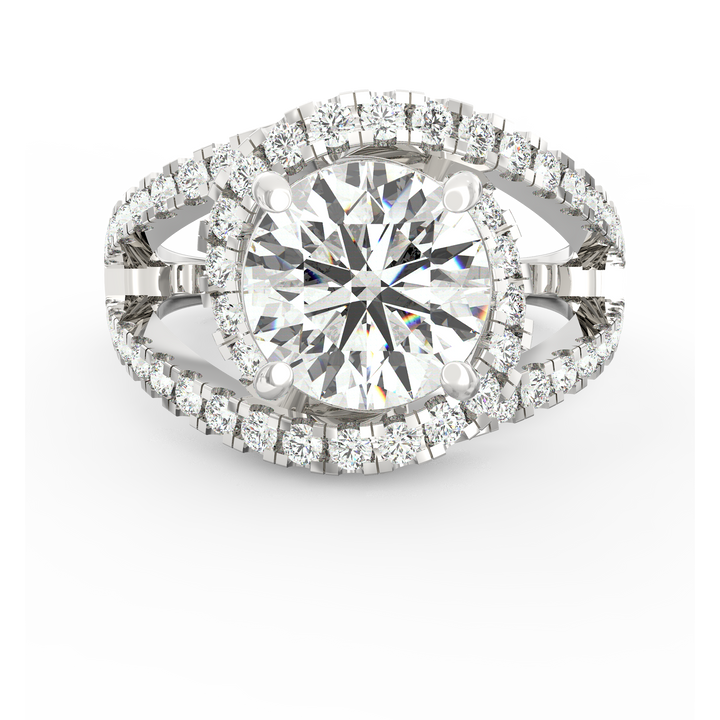 Petite Spiral Elegance Solitaire Ring