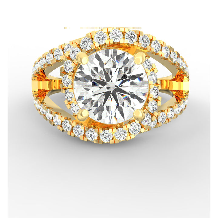 Petite Spiral Elegance Solitaire Ring