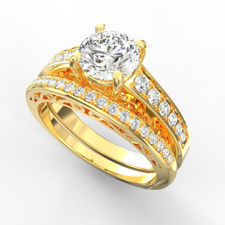 Eternal Embrace Solitaire Wedding Ring