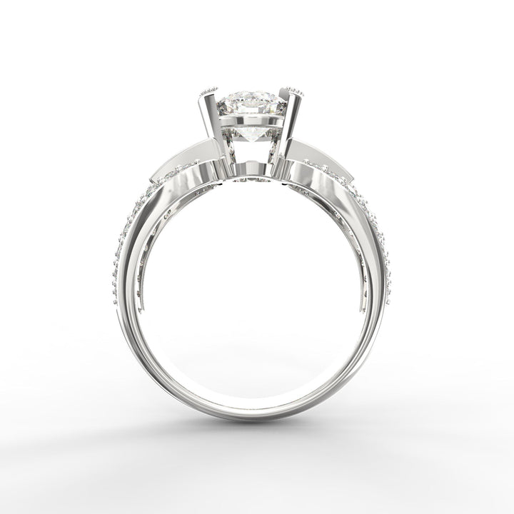 Radiant Elegance Round Diamond Solitaire Wedding Ring