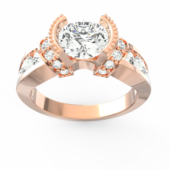 Timeless Allure Round Diamond Solitaire Wedding Band