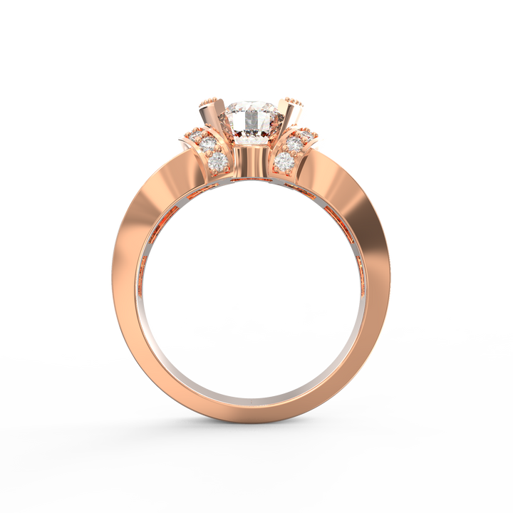 Timeless Allure Round Diamond Solitaire Wedding Band