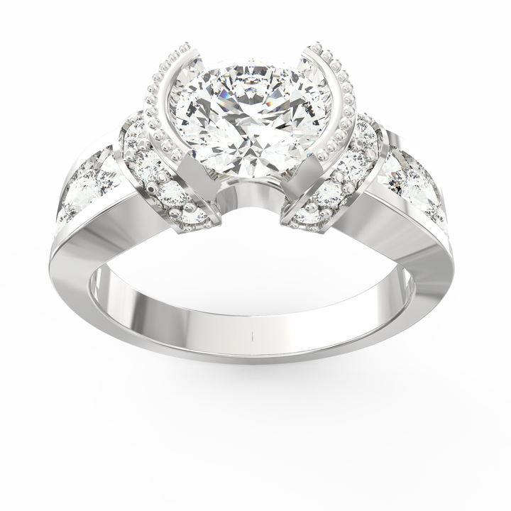 Timeless Allure Round Diamond Solitaire Wedding Band