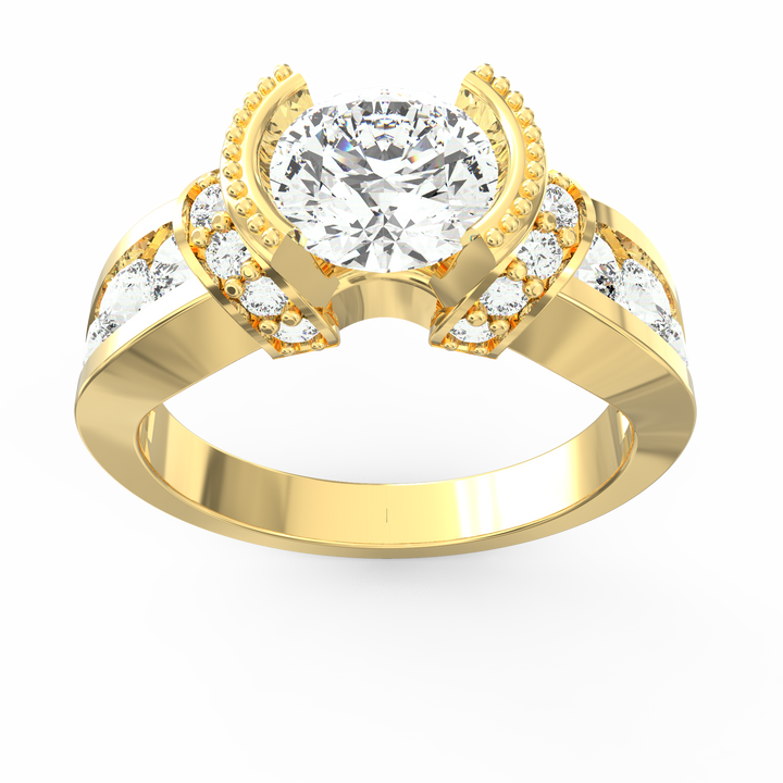 Timeless Allure Round Diamond Solitaire Wedding Band