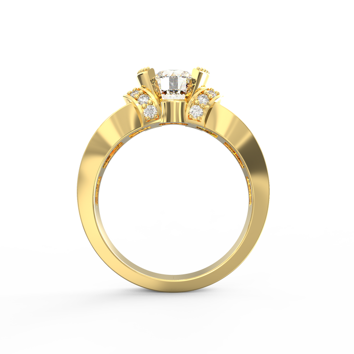 Timeless Allure Round Diamond Solitaire Wedding Band