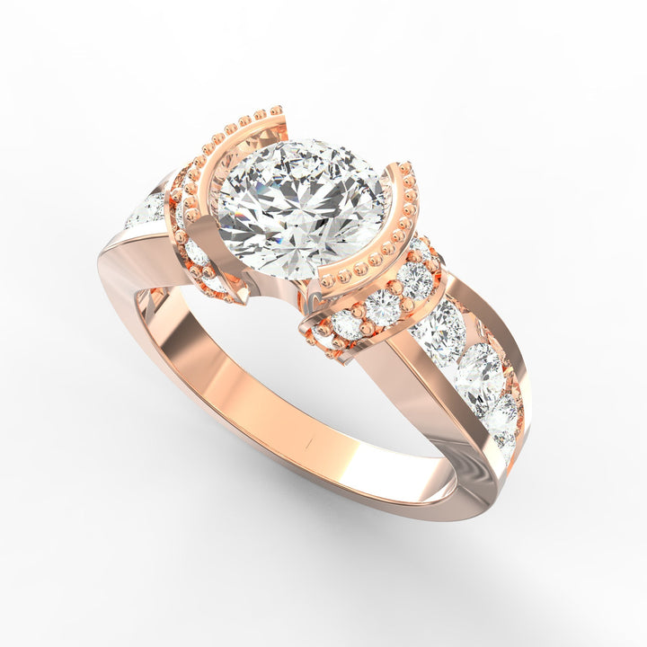 Timeless Allure Round Diamond Solitaire Wedding Band