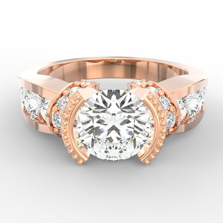 Timeless Allure Round Diamond Solitaire Wedding Band