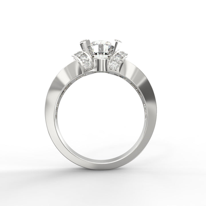 Timeless Allure Round Diamond Solitaire Wedding Band