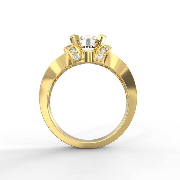 Timeless Allure Round Diamond Solitaire Wedding Band
