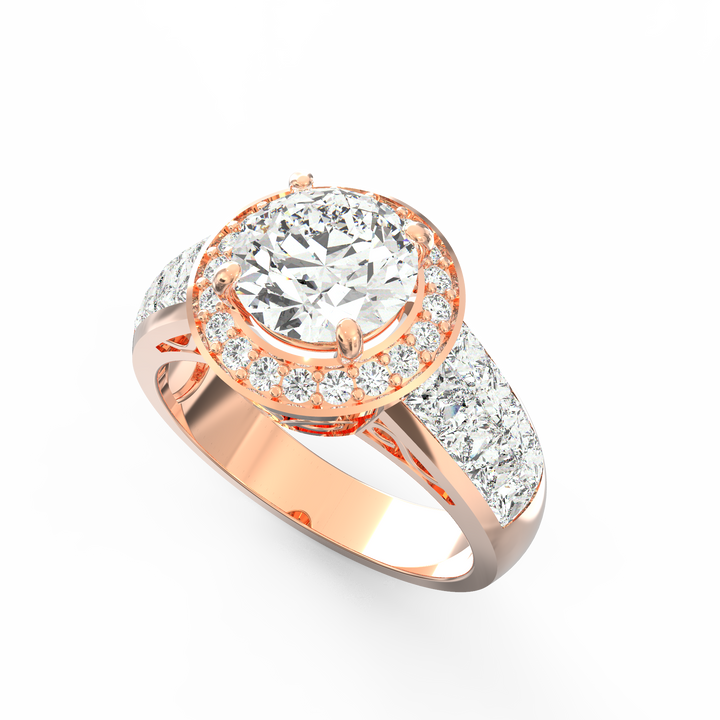 Infinite Glamour Solitaire Diamond Wedding Band