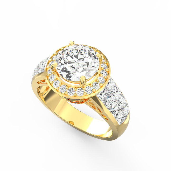 Infinite Glamour Solitaire Diamond Wedding Band