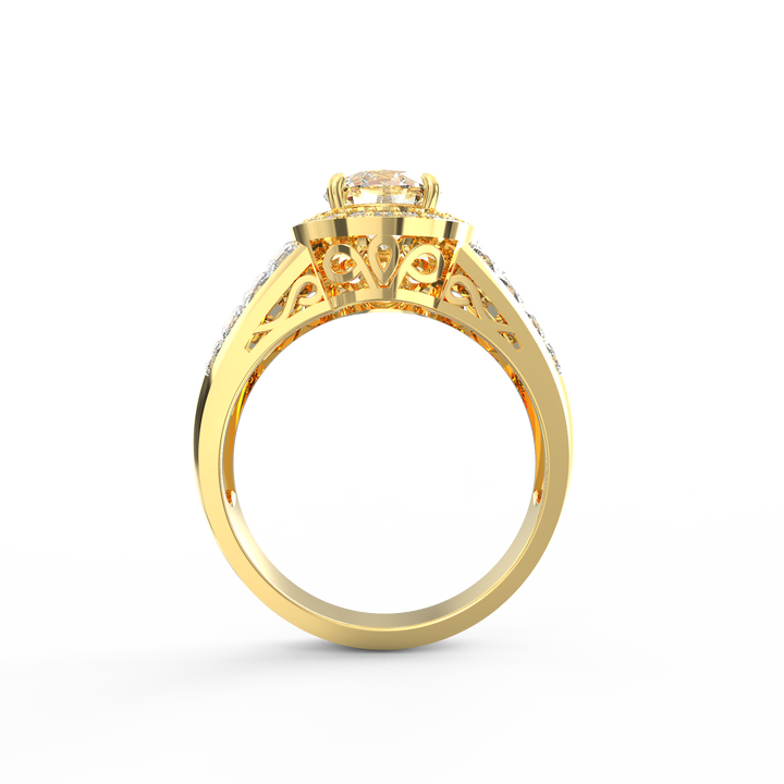 Infinite Glamour Solitaire Diamond Wedding Band