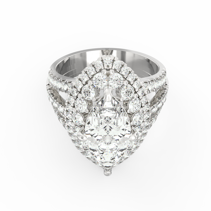 Regal Splendor Marquise Diamond Solitaire Wedding Ring