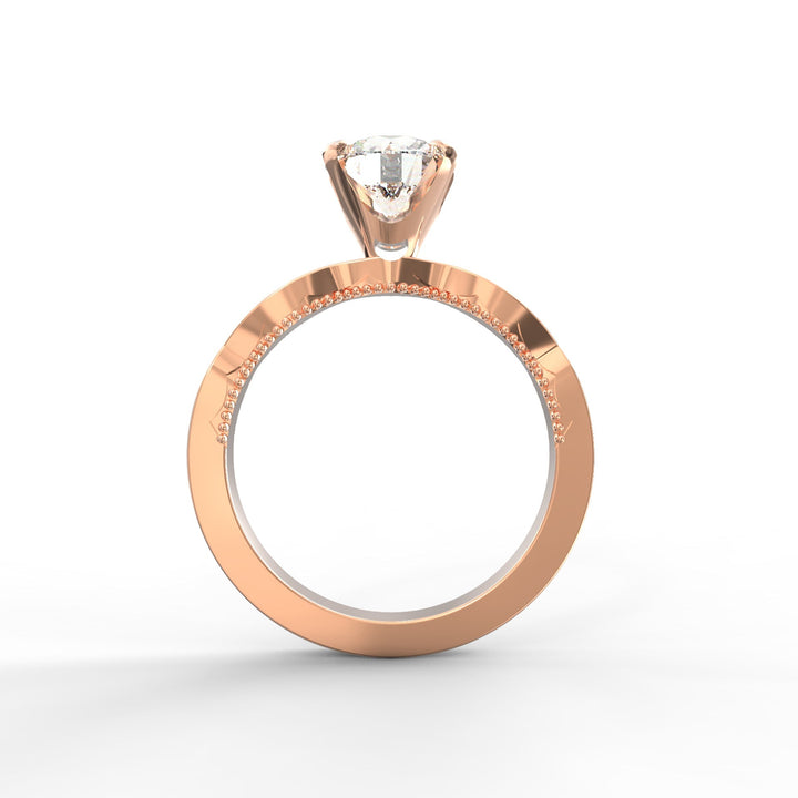 Celestial Spark Solitaire Engagement Ring