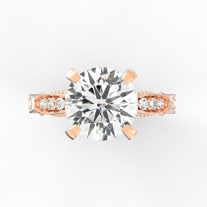 Celestial Spark Solitaire Engagement Ring
