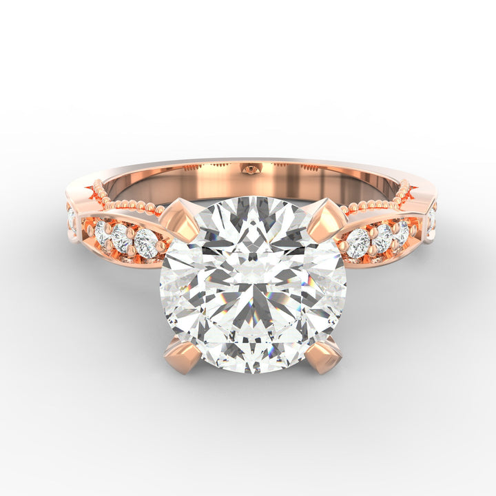 Celestial Spark Solitaire Engagement Ring