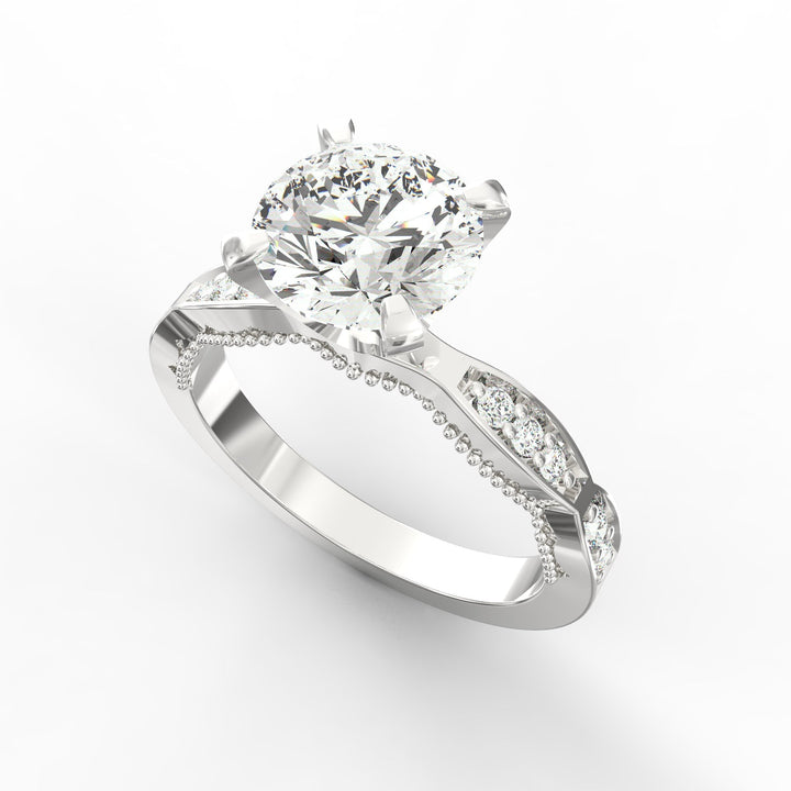 Celestial Spark Solitaire Engagement Ring