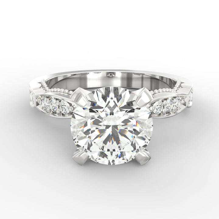 Celestial Spark Solitaire Engagement Ring