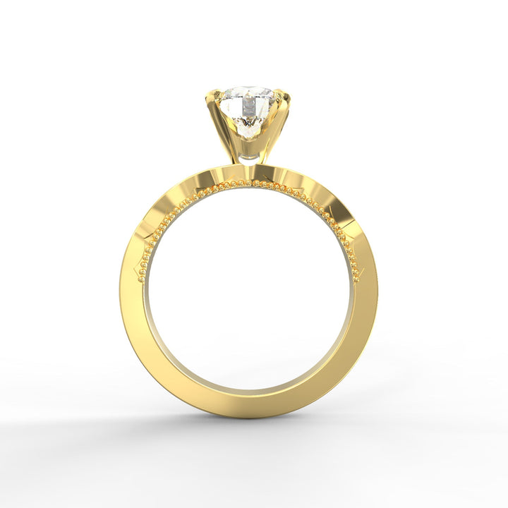 Celestial Spark Solitaire Engagement Ring