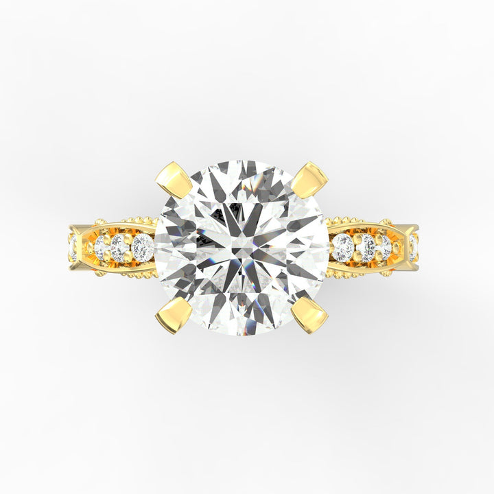 Celestial Spark Solitaire Engagement Ring