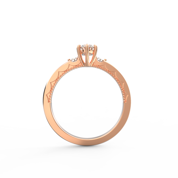Captivating Unity Diamond Three-Stone Proposal Ring