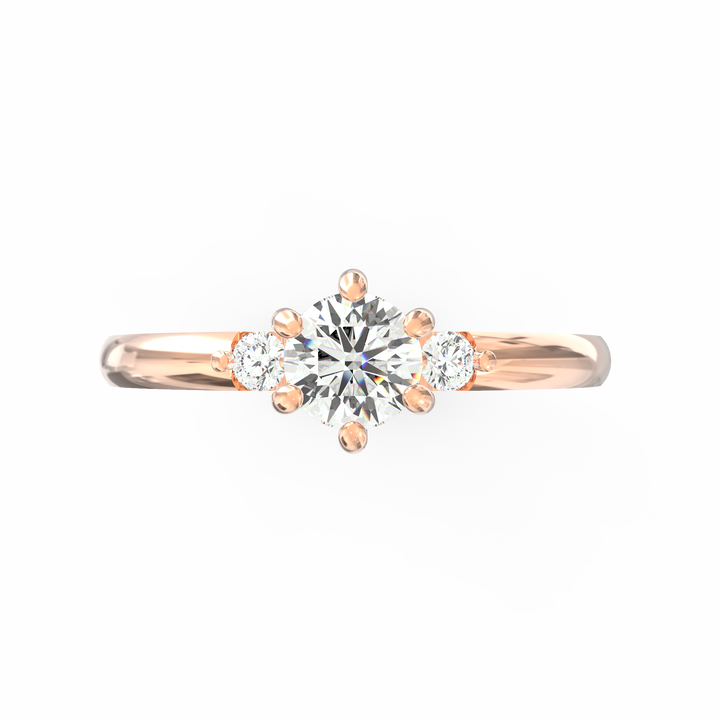 Captivating Unity Diamond Three-Stone Proposal Ring