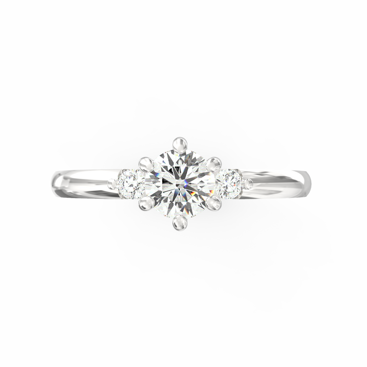 Captivating Unity Diamond Three-Stone Proposal Ring