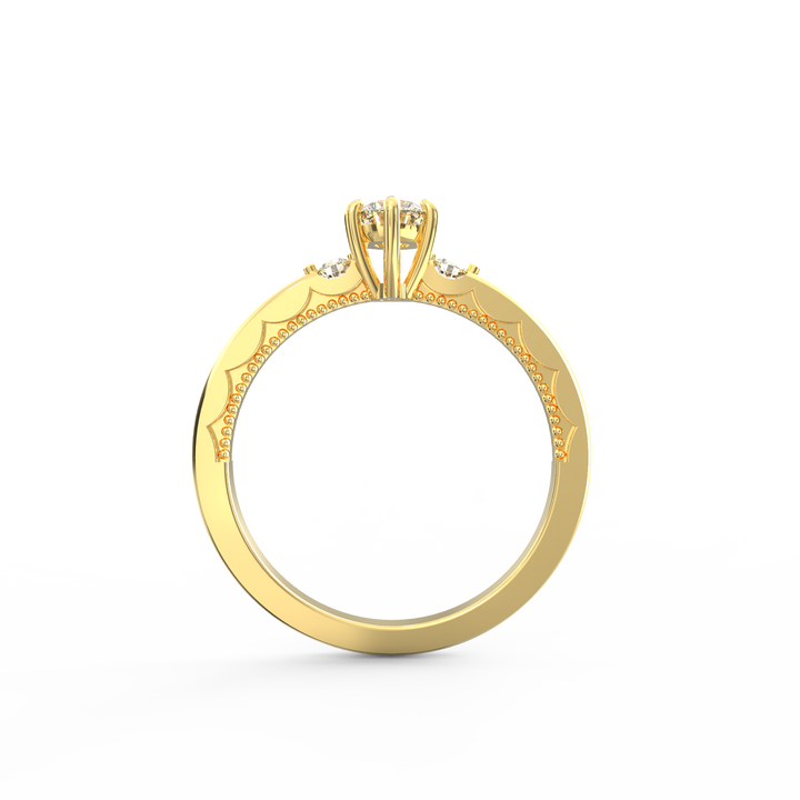 Captivating Unity Diamond Three-Stone Proposal Ring