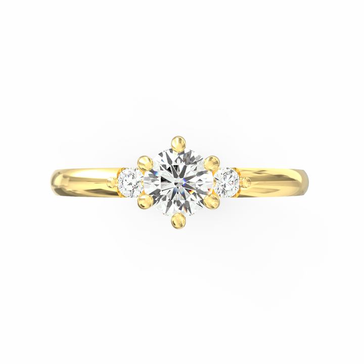 Captivating Unity Diamond Three-Stone Proposal Ring