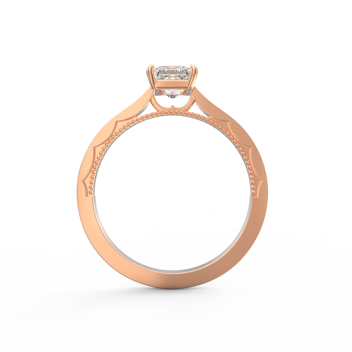 Eternal Grace Solitaire Princess Cut Diamond Proposal Ring