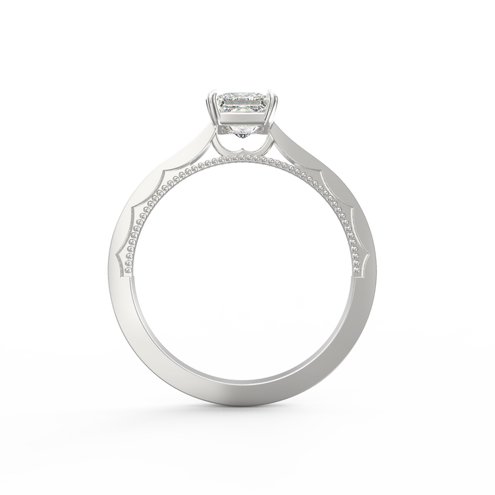 Eternal Grace Solitaire Princess Cut Diamond Proposal Ring