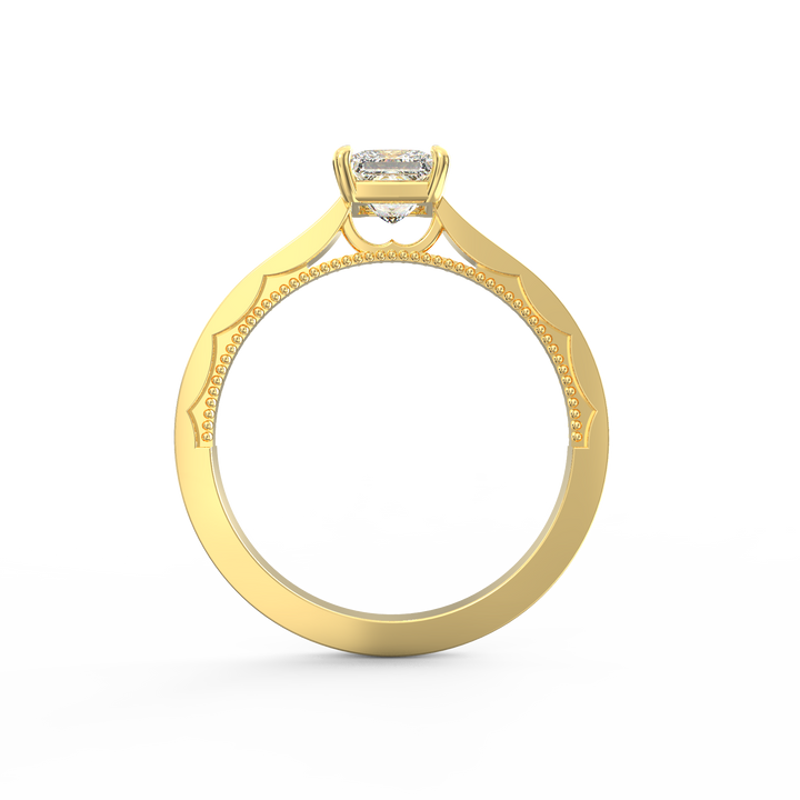 Eternal Grace Solitaire Princess Cut Diamond Proposal Ring
