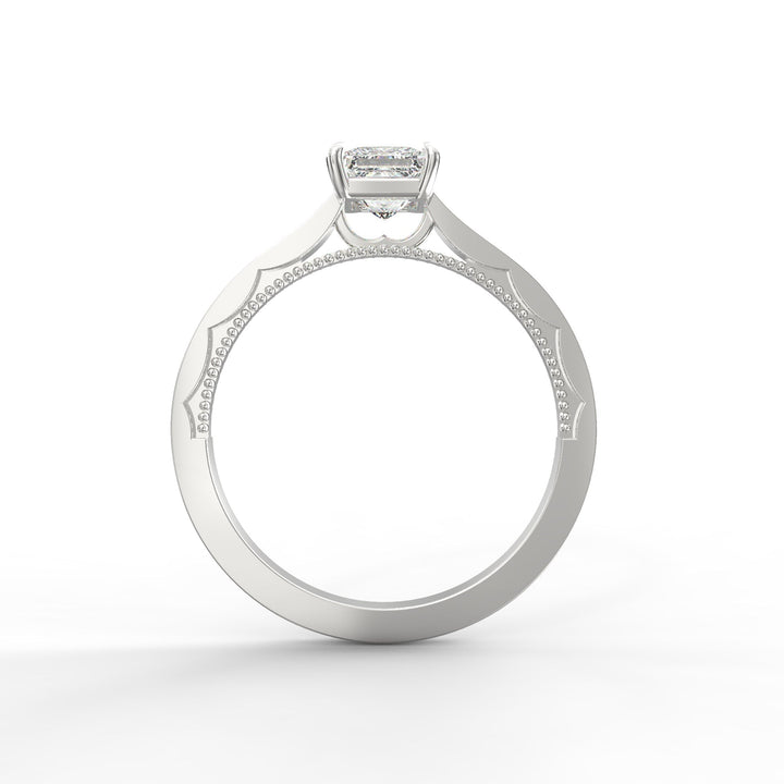 Eternal Grace Solitaire Princess Cut Diamond Proposal Ring