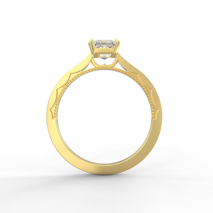 Eternal Grace Solitaire Princess Cut Diamond Proposal Ring