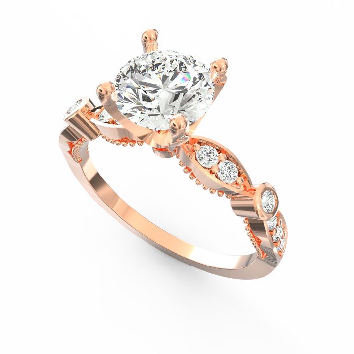 Infinite Romance Diamond Solitaire Proposal Ring