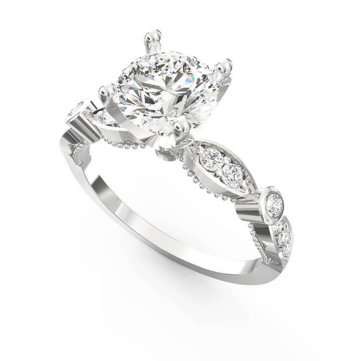 Infinite Romance Diamond Solitaire Proposal Ring