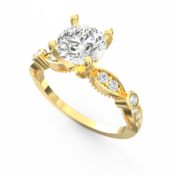 Infinite Romance Diamond Solitaire Proposal Ring