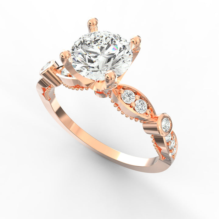 Infinite Romance Diamond Solitaire Proposal Ring