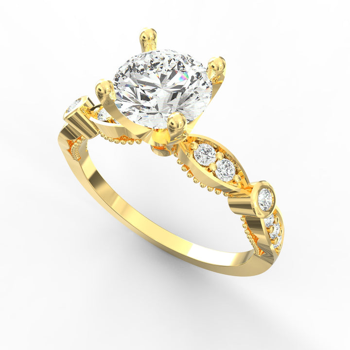 Infinite Romance Diamond Solitaire Proposal Ring