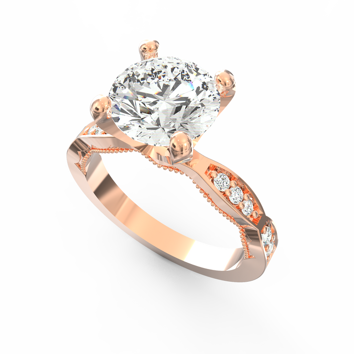 Whisper of Forever Diamond Solitaire Proposal Ring