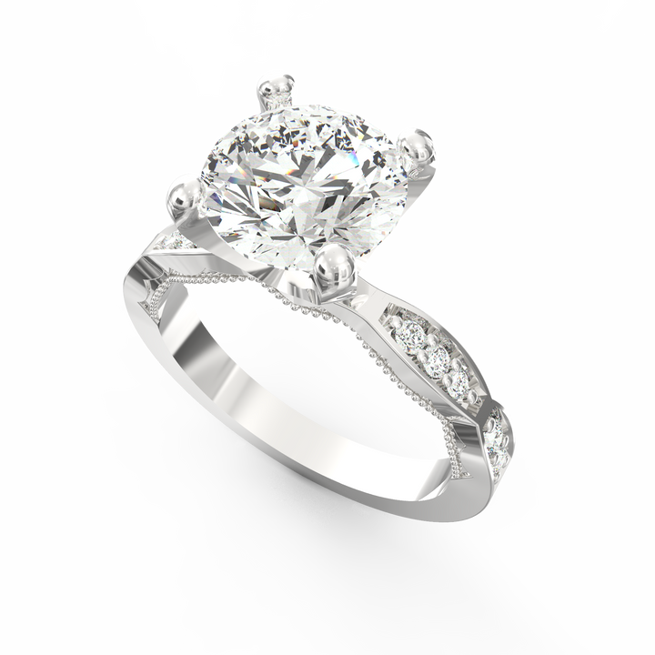 Whisper of Forever Diamond Solitaire Proposal Ring