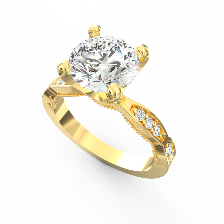 Whisper of Forever Diamond Solitaire Proposal Ring