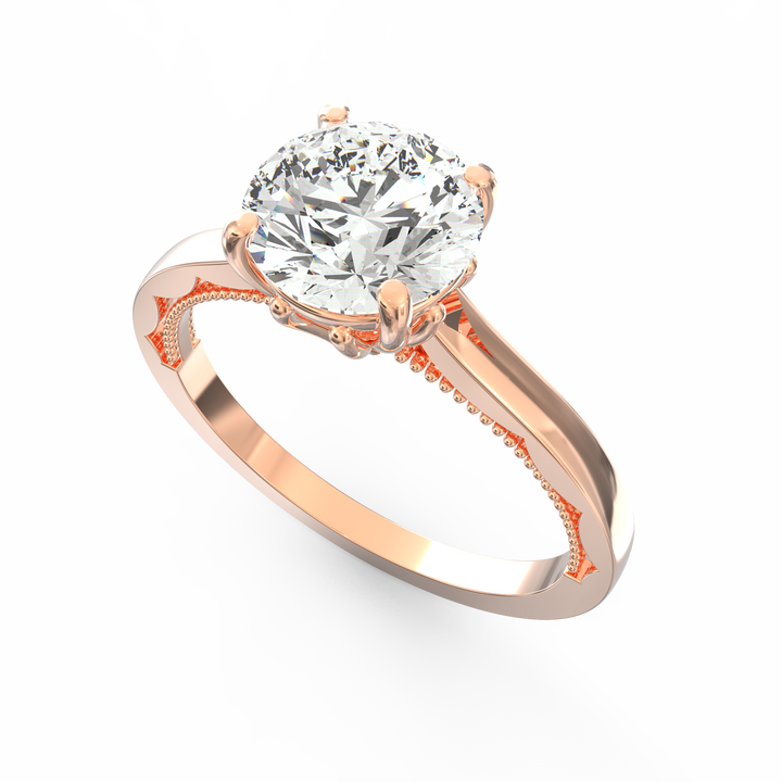 Glimmering Solemnity Solitaire Ring Proposal Ring