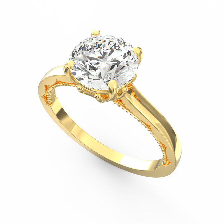 Glimmering Solemnity Solitaire Ring Proposal Ring