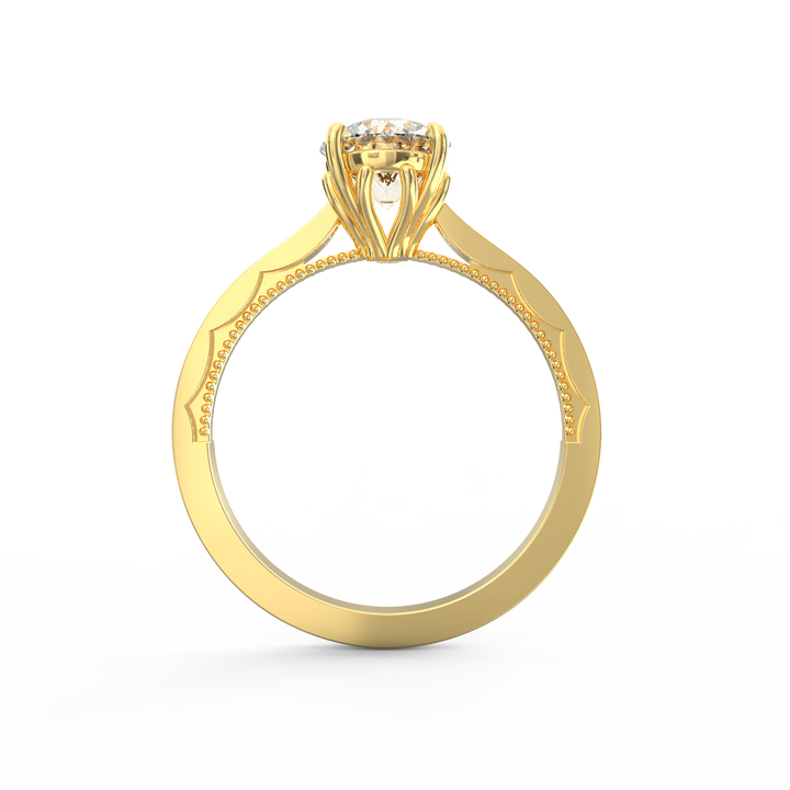 Glimmering Solemnity Solitaire Ring Proposal Ring